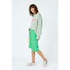 Short Distressed Drawstring Waffle-Cotton