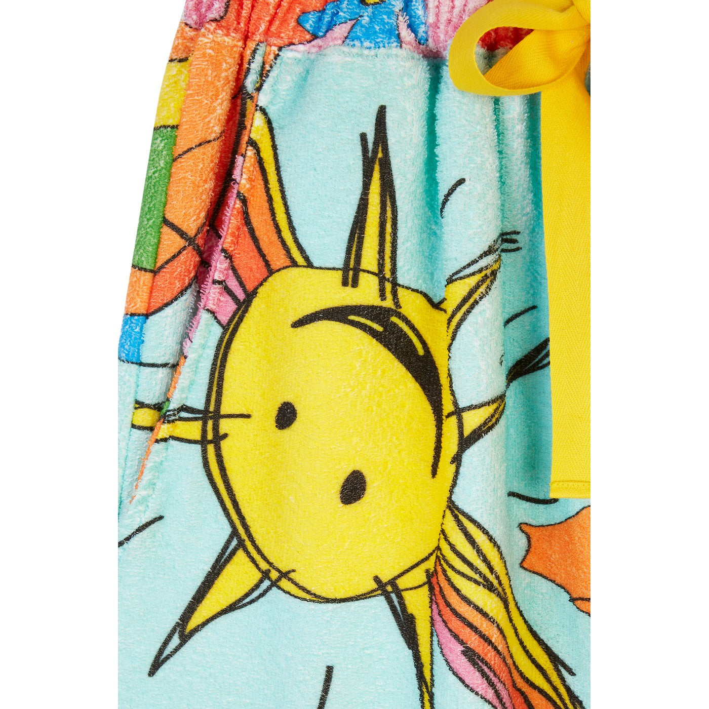 Short Lucky Card-Print Cotton-Blend Terry