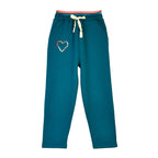 Jogging Double Waistband With Heart Embroidery