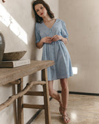 Robe Courte Joie - Bleu