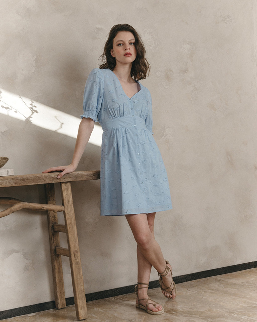 Robe Courte Joie - Bleu