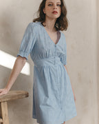 Robe Courte Joie - Bleu