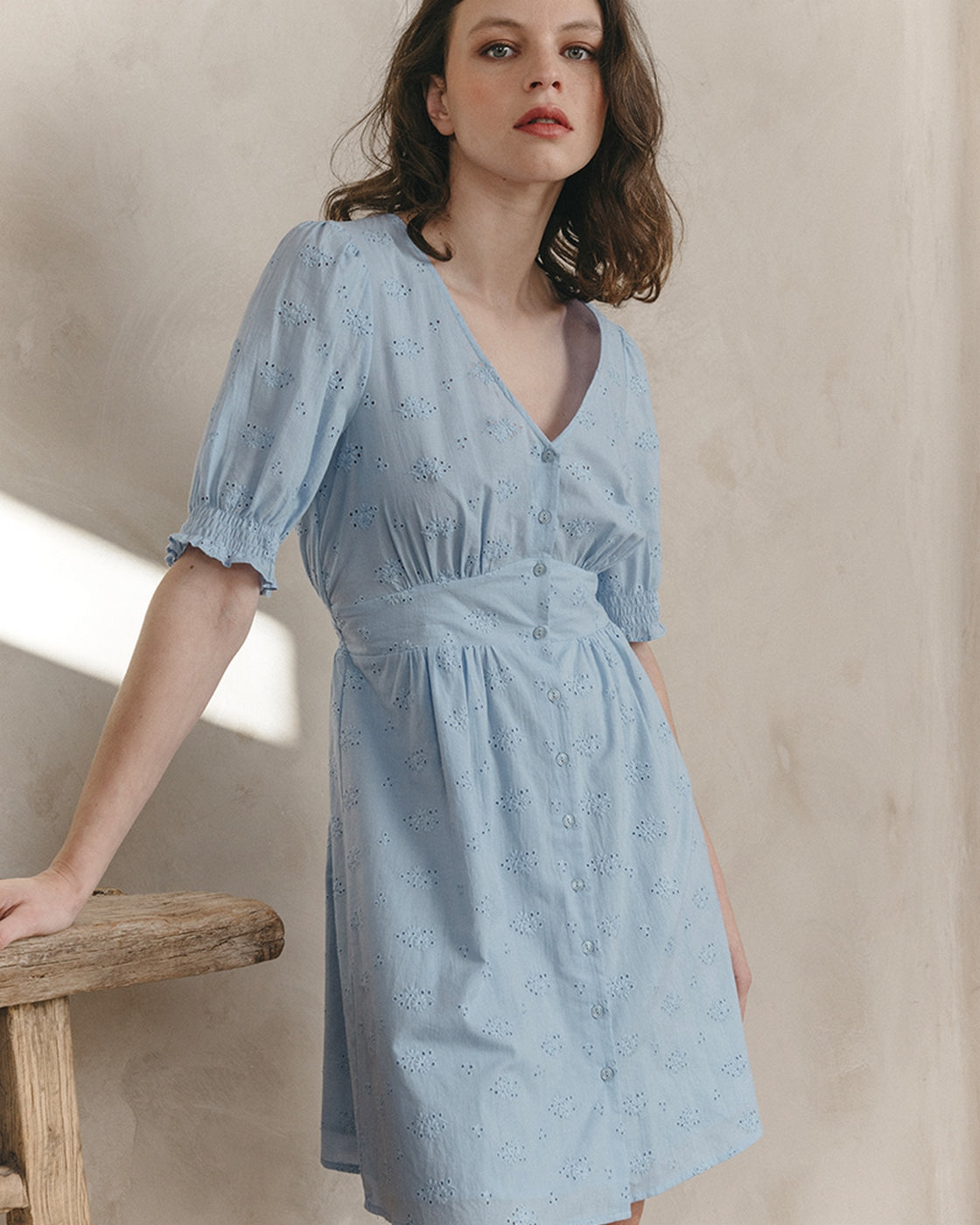 Robe Courte Joie - Bleu