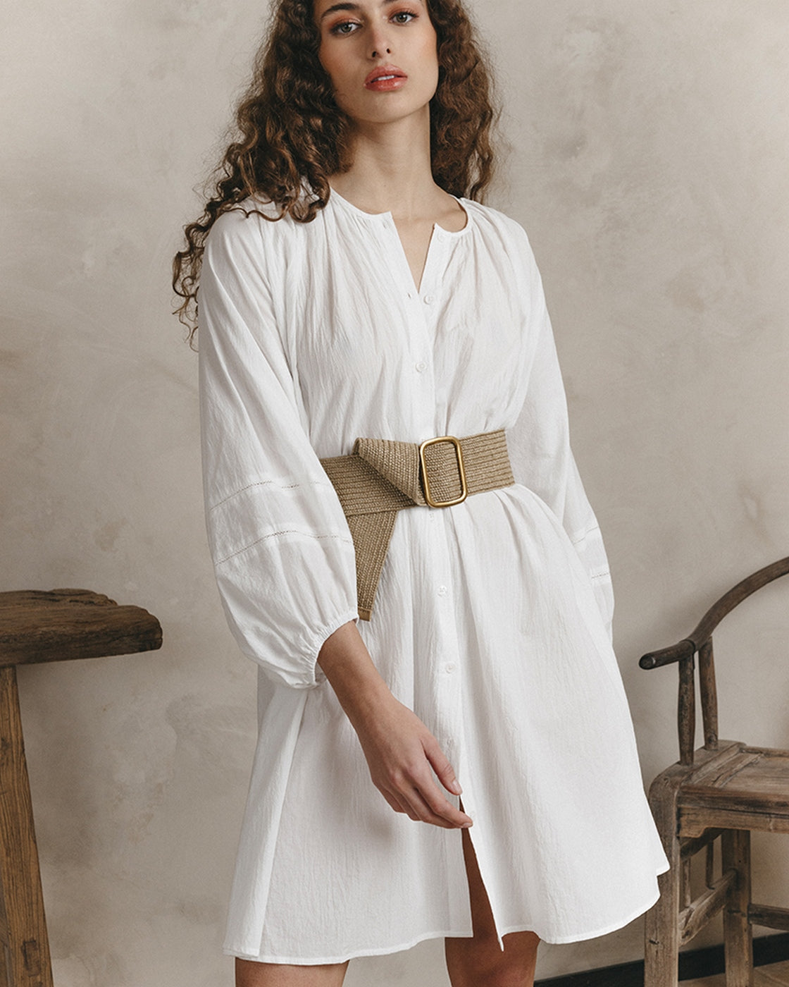 Robe Courte Jouvence - Ecru
