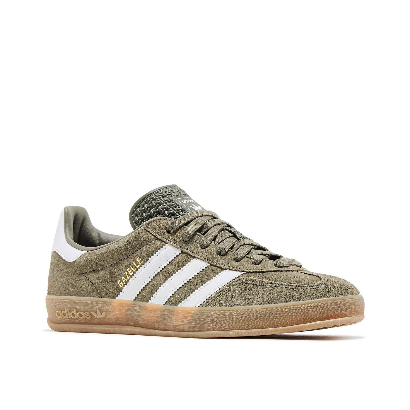 Baskets Gazelle Indoor Olive Strata Cloud White Gum - Vert