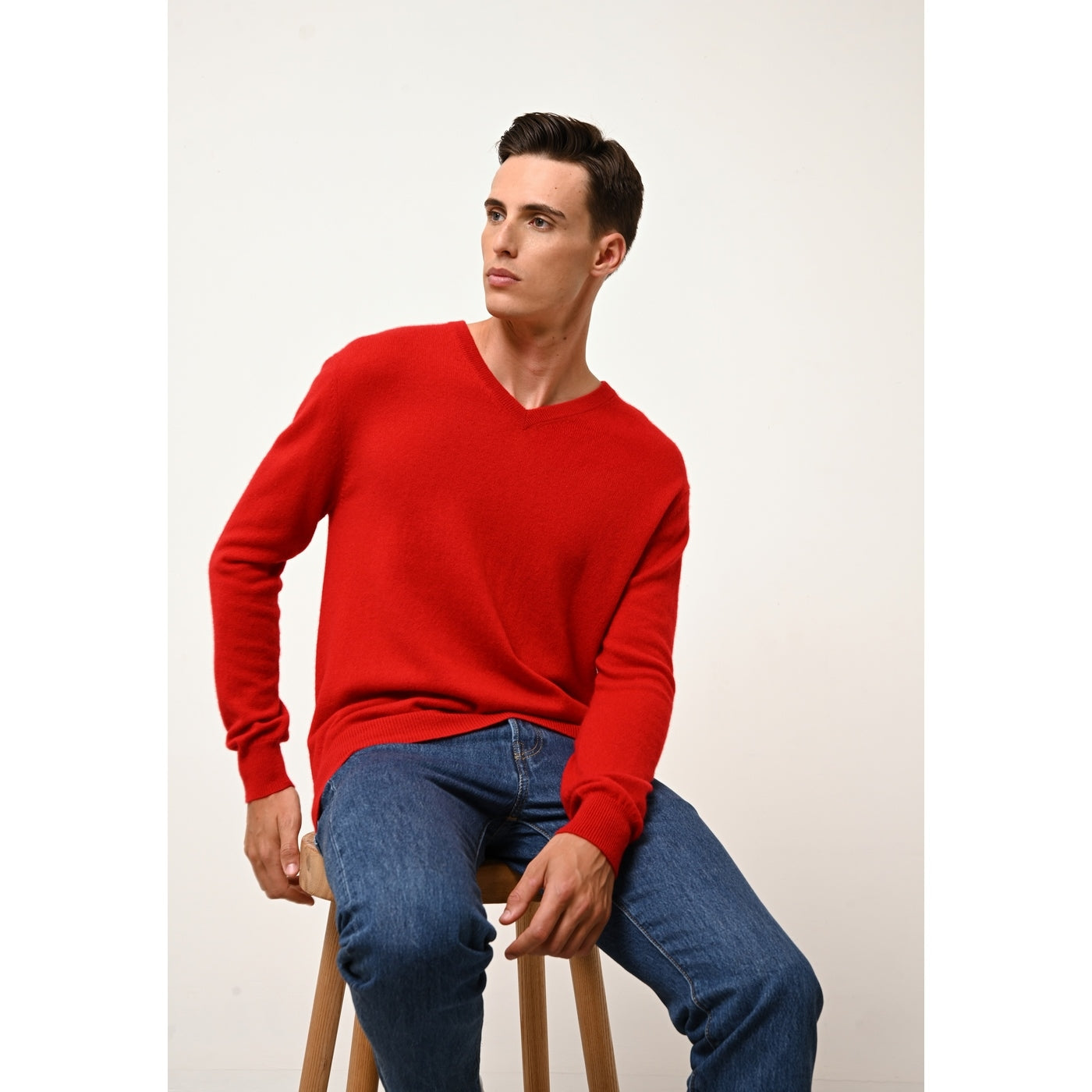 Pull Col V  - Walt - Rouge