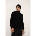 Pull Col Roulé Connor - 100% Cachemire 2 Fils - Noir - Homme