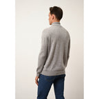 Pull Col Roulé Connor - 100% Cachemire 2 Fils - Nuage Chiné - Homme