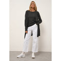 Just Cashmere - Veste Longue Brooke - Anthracite ChinÉ - 100% Cachemire 2 Fils - Femme