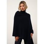 Pull Col Roulé Ava - 100% Cachemire 2 Fils - Navy - Femme