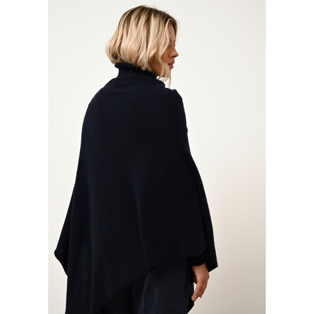 Pull Col Roulé Ava - 100% Cachemire 2 Fils - Navy - Femme