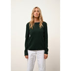 Just Cashmere - Pull Col Bateau Grace Cyprès - 100% Cachemire - 2 Fils - Jersey - Femme
