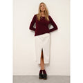 Pull Col Rond Vivian - 100% Cachemire 2 Fils - Bordeaux - Femme