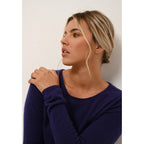 Pull Col Rond Vivian - 100% Cachemire 2 Fils - Purple - Femme