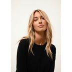 Pull Col Rond Vivian - 100% Cachemire 2 Fils - Noir - Femme