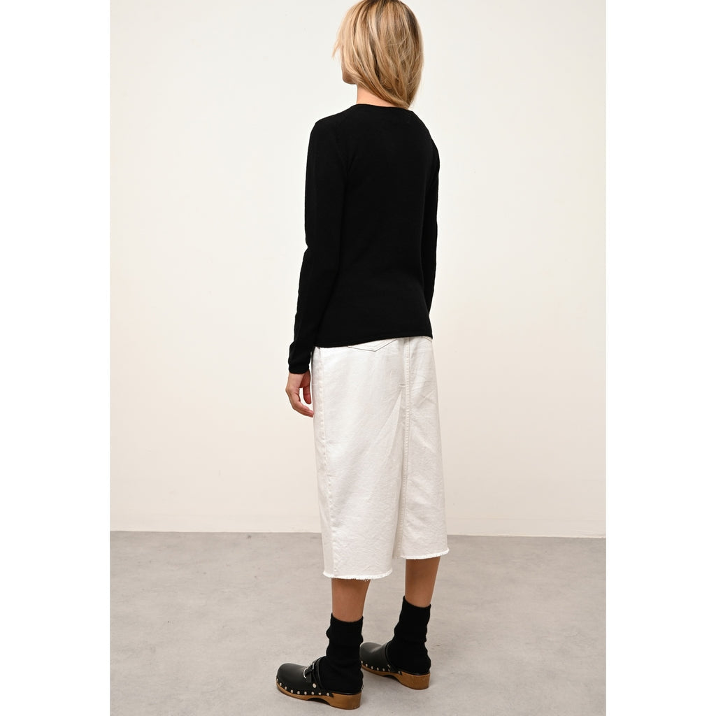 Pull Col Rond Vivian - 100% Cachemire 2 Fils - Noir - Femme