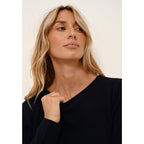 Pull Col Rond Vivian - 100% Cachemire 2 Fils - Navy - Femme