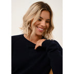 Pull Col Rond Helen - 100% Cachemire 2 Fils - Navy - Femme