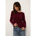 Pull Col Rond Helen Bordeaux - 100% Cachemire - 2 Fils - Jersey - Femme