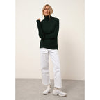 Pull Col Roulé Lexie - 100% Cachemire 2 Fils - Cyprès - Femme