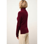 Pull Col Roulé Lexie - 100% Cachemire 2 Fils - Bordeaux - Femme