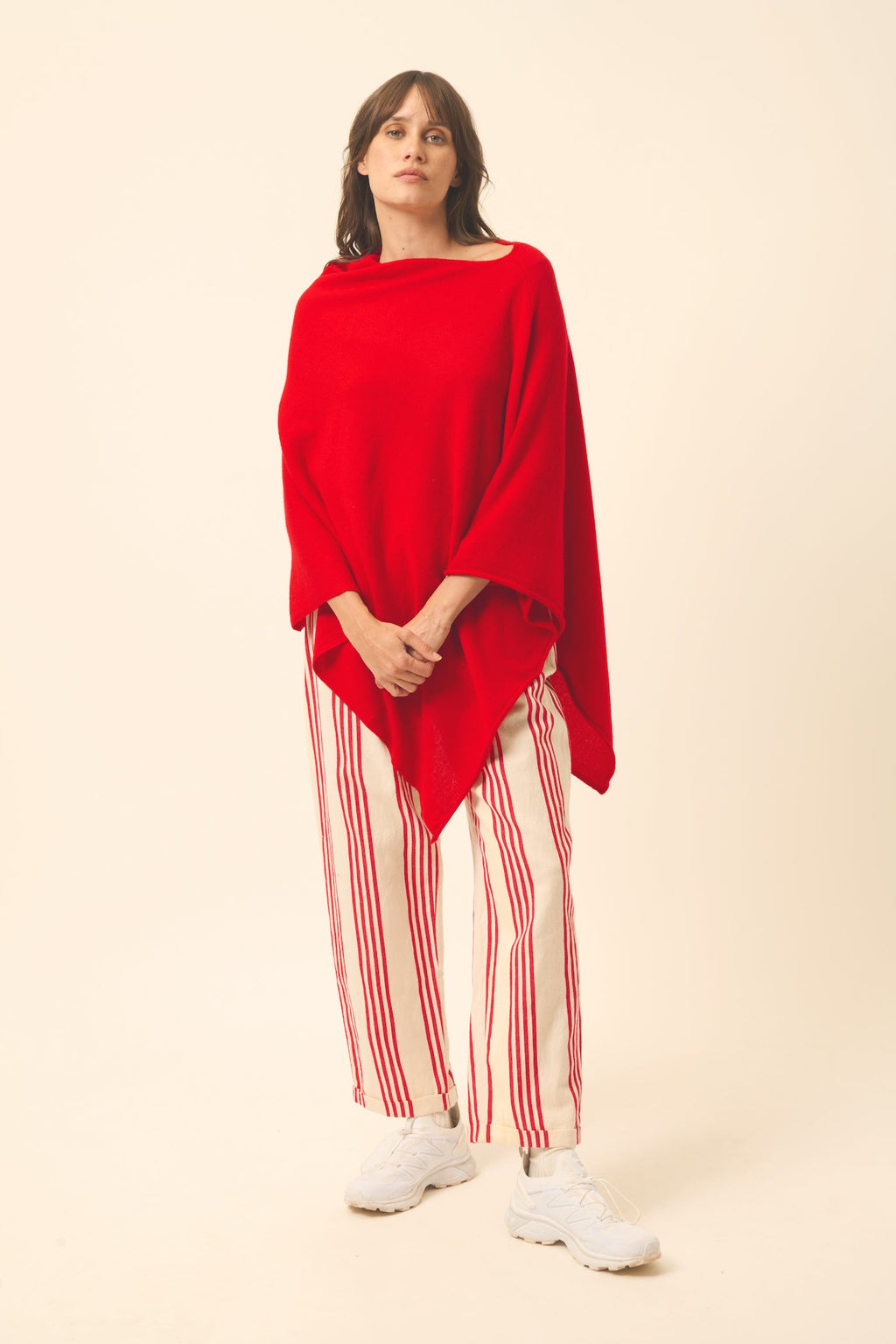 Poncho - Meredith - Rouge