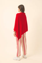 Poncho - Meredith - Rouge