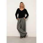 Pull Col V Joan - 100% Cachemire 2 Fils - Noir - Femme