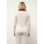 Pull Col V Joan - 100% Cachemire 2 Fils - Ivoire - Femme