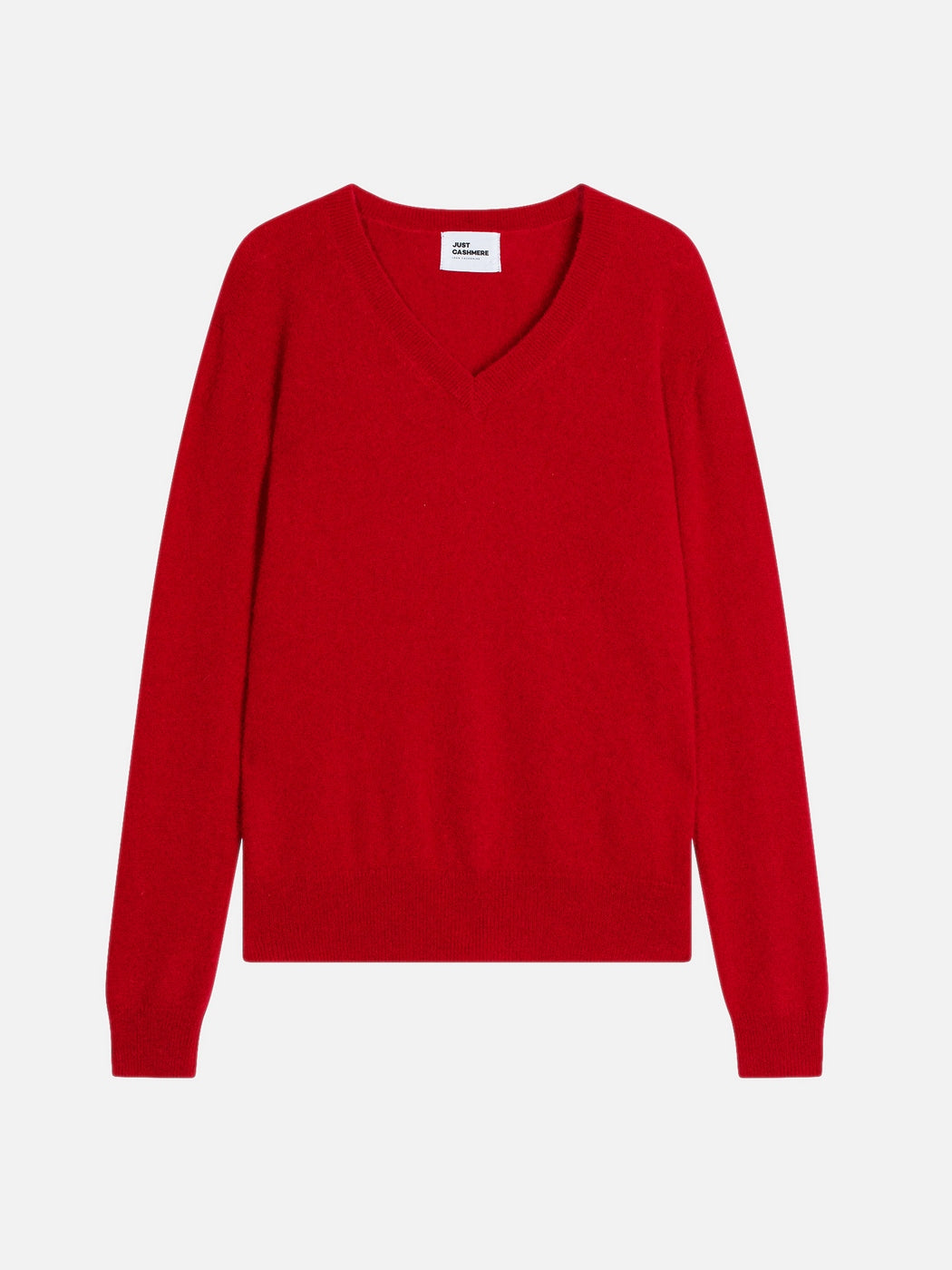Pull Col V  - Nora - Rouge