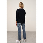 Pull Chauve Souris Rebecca - 100% Cachemire 2 Fils - Navy - Femme