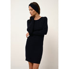 Robe Col Rond Susan - 100% Cachemire 2 Fils - Navy - Femme