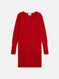 Robe Col V - Tracy - Rouge