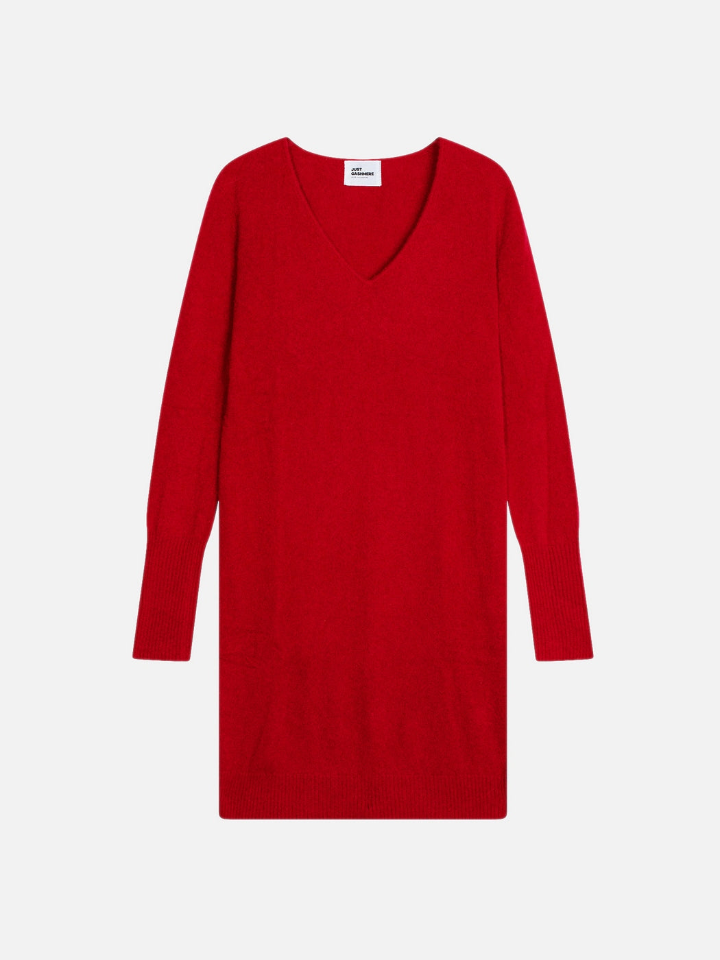 Robe Col V - Tracy - Rouge