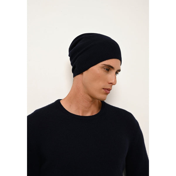 Bonnet Ginger - 100% Cachemire 2 Fils - Navy - Mixte