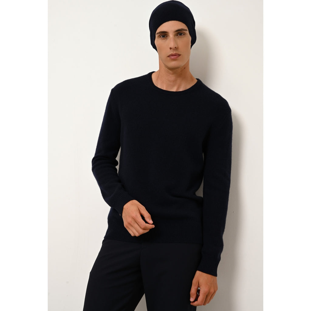 Bonnet Ginger - 100% Cachemire 2 Fils - Navy - Mixte
