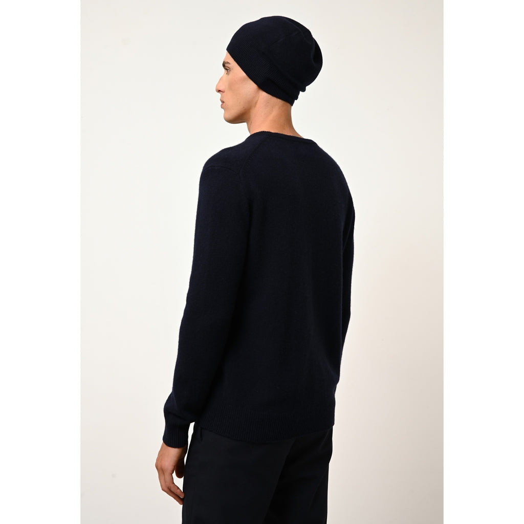 Bonnet Ginger - 100% Cachemire 2 Fils - Navy - Mixte