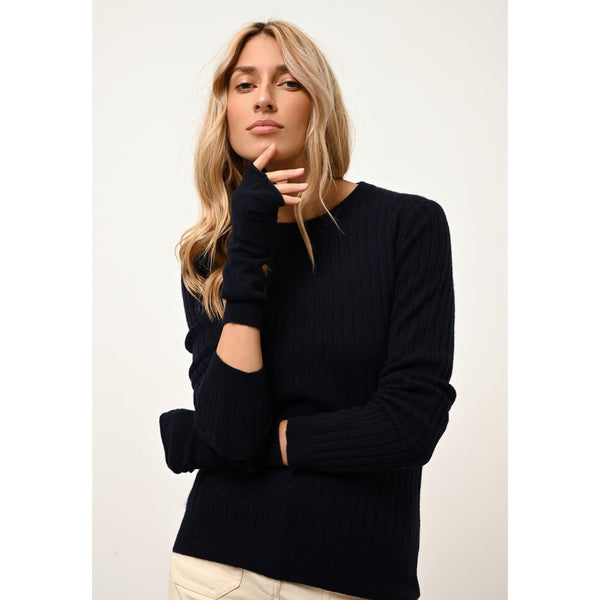 Mitaines Zoe - 100% Cachemire 2 Fils - Navy - Mixte