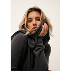 Just Cashmere - Écharpe Spencer - Anthracite ChinÉ - 100% Cachemire 2 Fils - Mixte