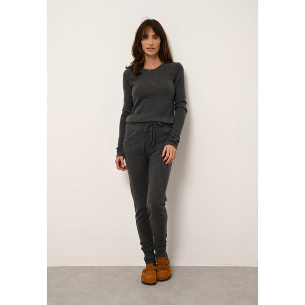 Jogging Wendy - 100% Cachemire 2 Fils - Anthracite Chiné - Femme
