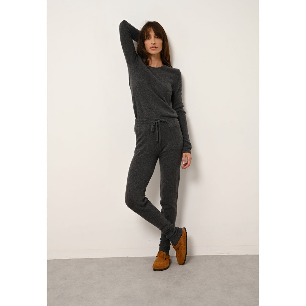Jogging Wendy - 100% Cachemire 2 Fils - Anthracite Chiné - Femme