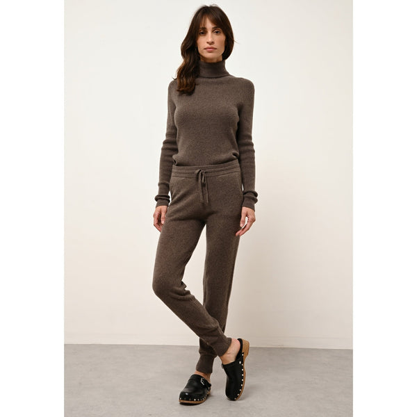 Jogging Wendy - 100% Cachemire 2 Fils - Taupe Chiné - Femme