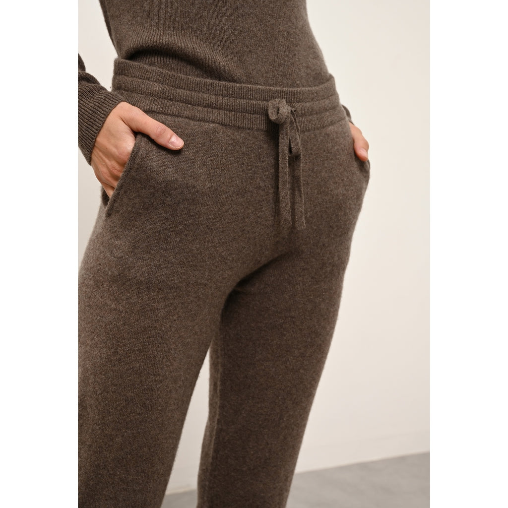 Jogging Wendy - 100% Cachemire 2 Fils - Taupe Chiné - Femme