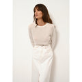 Pull Col Rond Jane - 100% Cachemire 2 Fils - Ivoire - Femme
