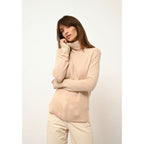 Pull Col Roulé Lexie - 100% Cachemire 2 Fils - Sable - Femme
