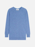 Pull Col Rond Boutonné Dos - Janice - Sky