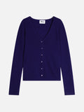 Cardigan Col V - Norma - Purple