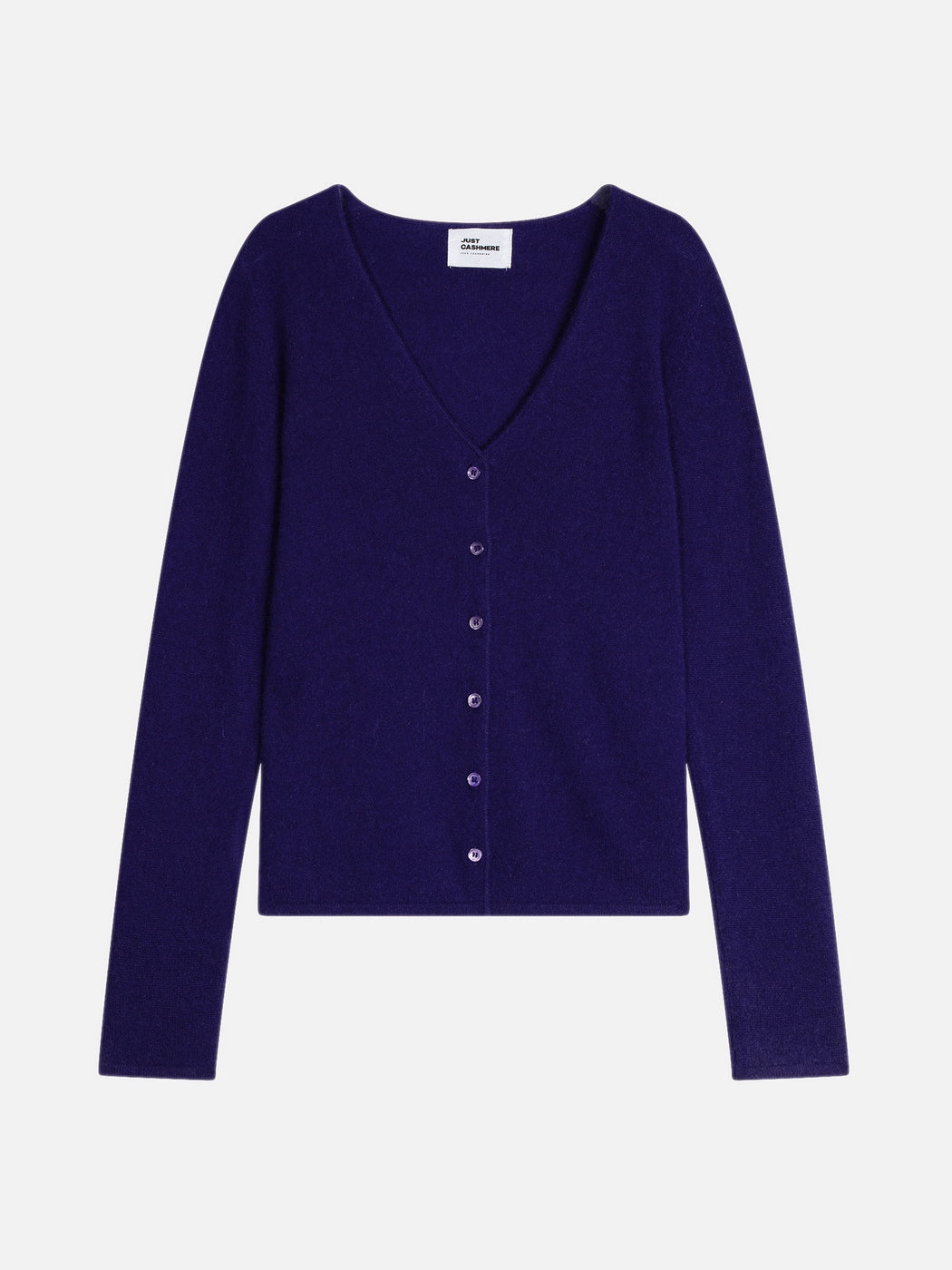 Cardigan Col V - Norma - Purple
