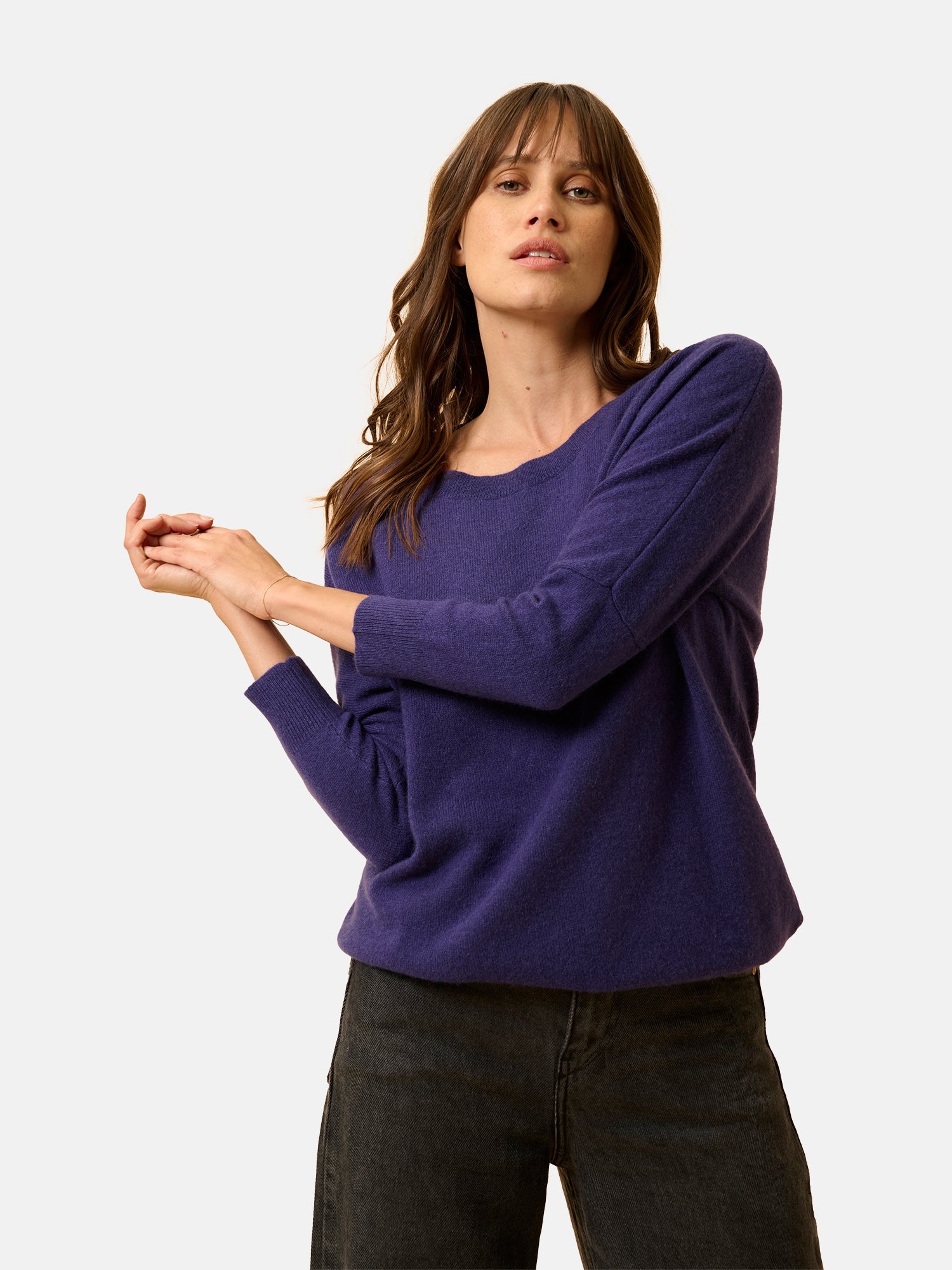 Pull Chauve Souris - Rebecca - Purple