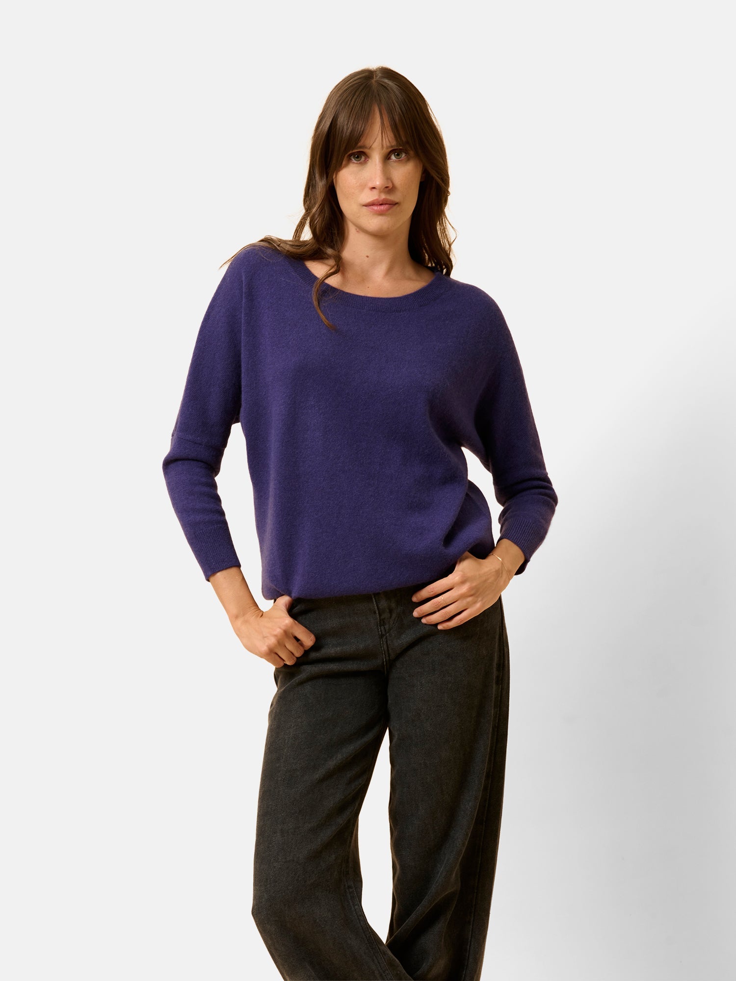 Pull Chauve Souris - Rebecca - Purple